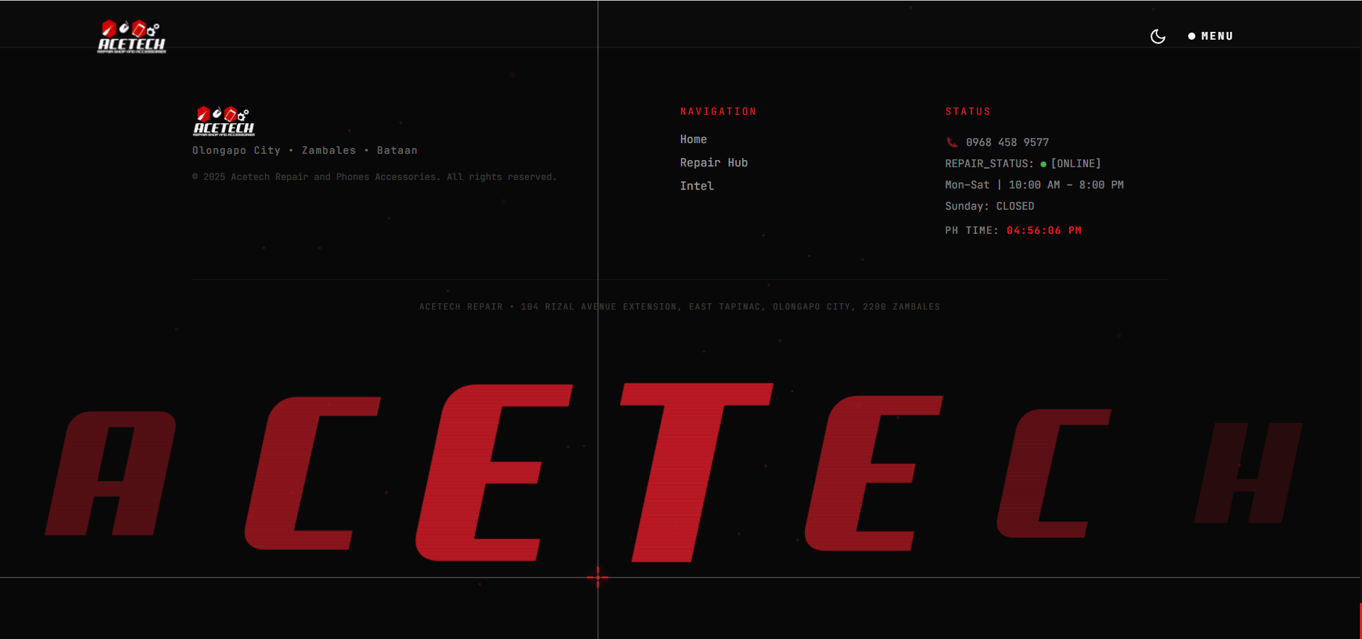 AceTech footer