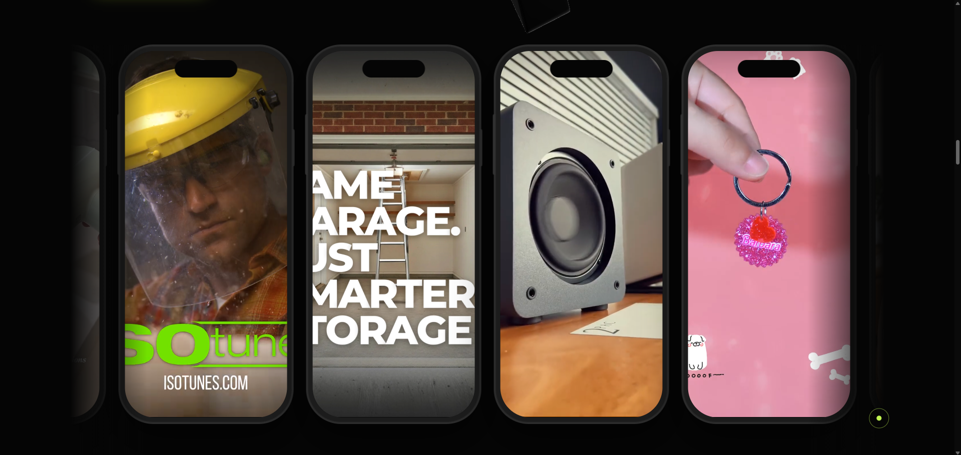 Adalytics mobile display showcase section