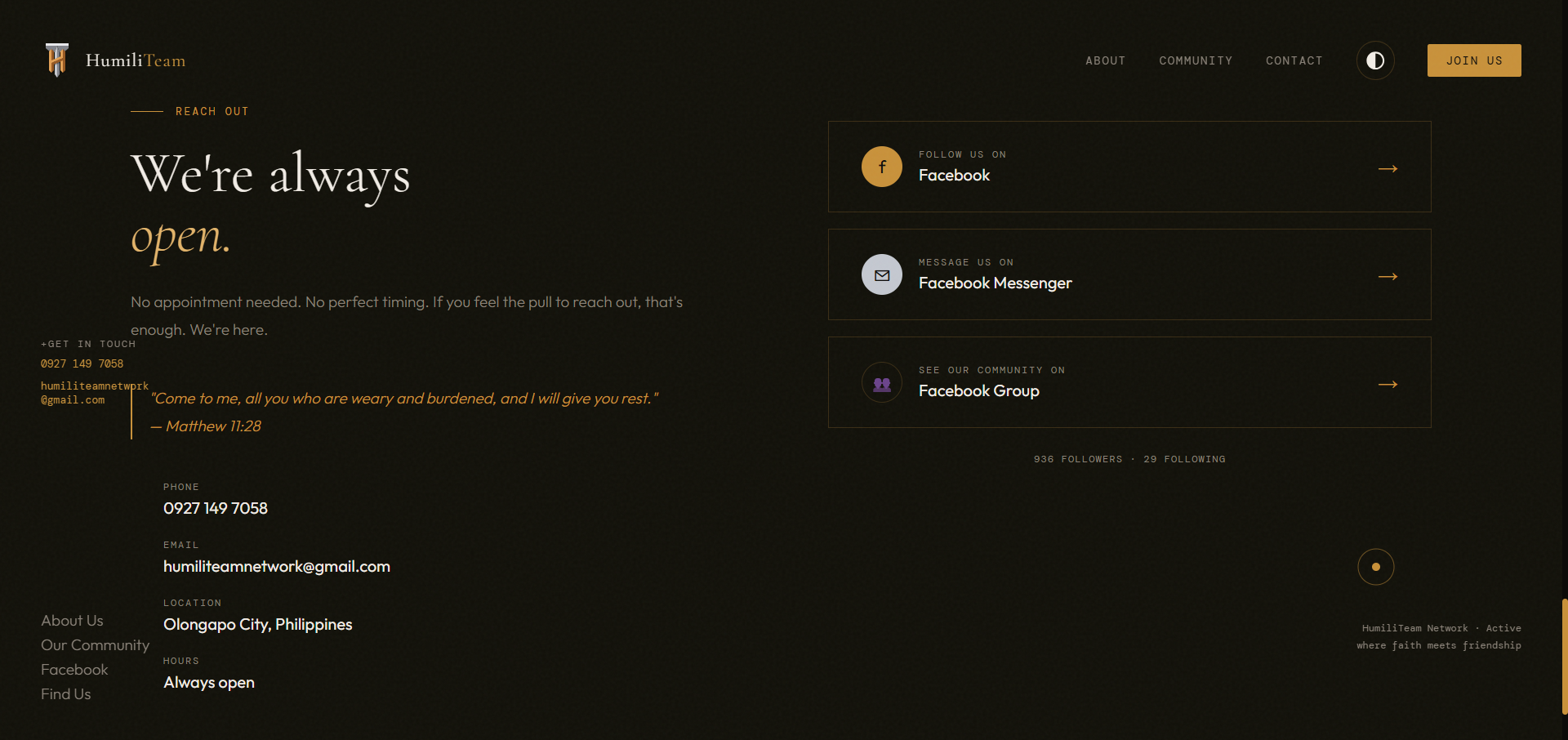 HumiliTeam footer