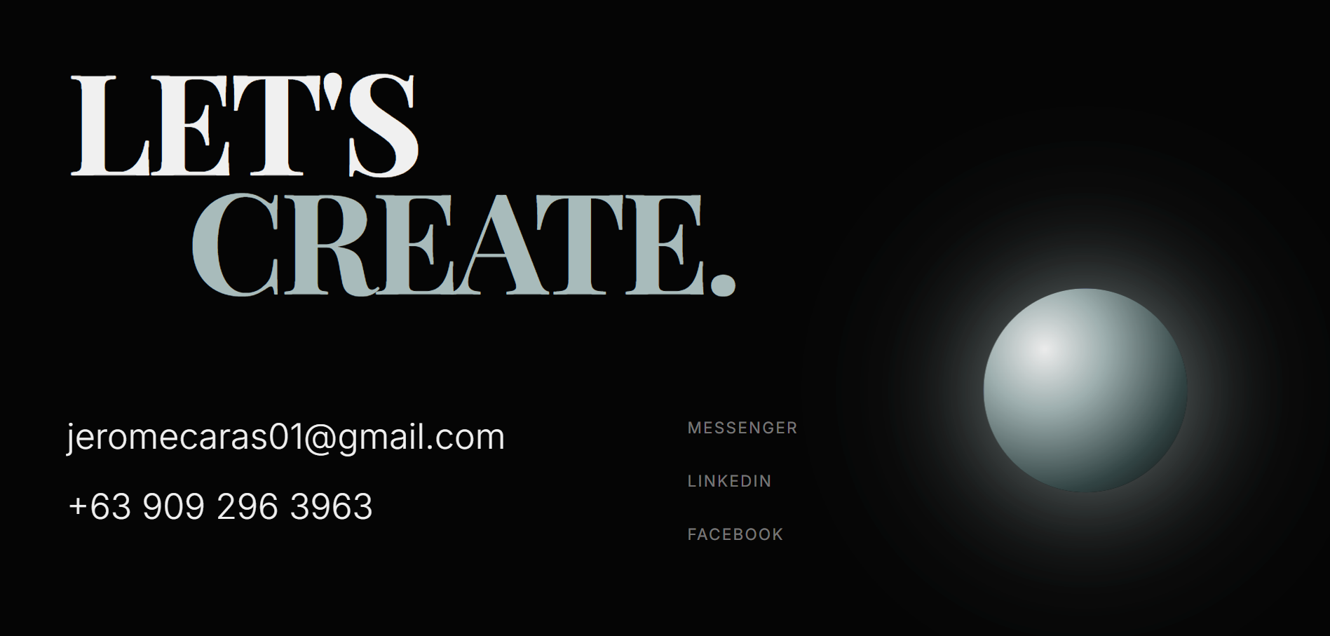 Jerome contact footer