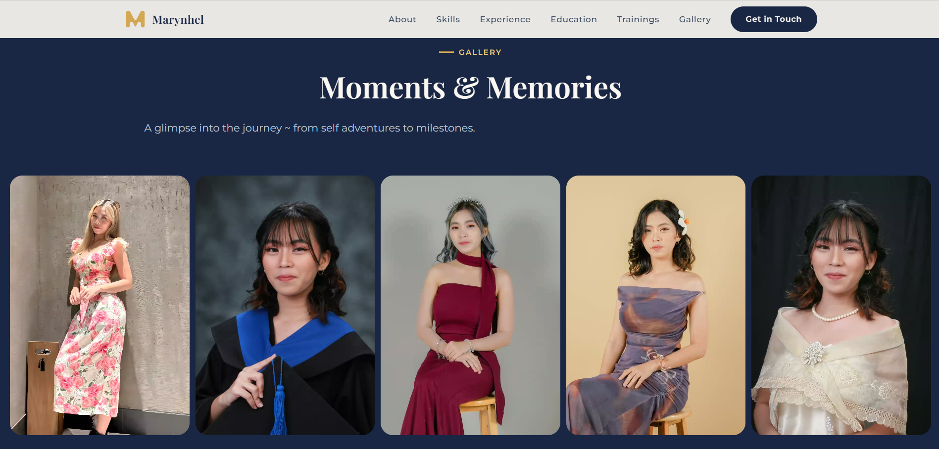 Marynhel photo gallery of milestones and moments